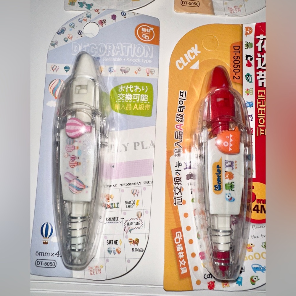 Cute Decoration Tape Roller Bundle – Kawaii Planner & Scrapbook Set (8 pcs) - Picture 5 of 5